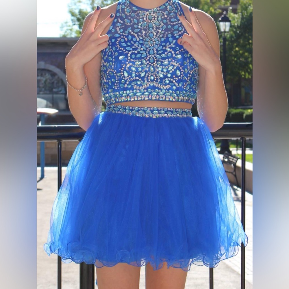 Blue Short Dress